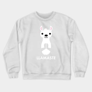 LLAMASTE: Funny Namaste Lama Alpaca Shirts & Gifts for Yoga Lovers Crewneck Sweatshirt